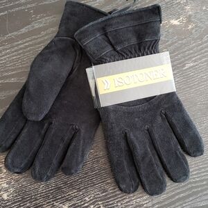 Isotoner leather gloves size XL. NEW